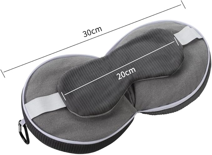 PENINSULA LOVE 2 in 1 Travel Pillow with Eye Mask Cotton Sleeping Neck Pillow for Airplane Portable Plane Travel Accessories
