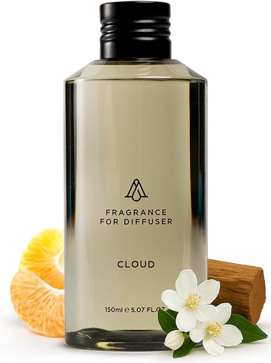 AromaPlan Hotel, Home Luxury Scents, Cloud 5.07 Fl Oz (150ml) | Fragrance for Cold Air & Waterless Diffuser Oil | Home Luxury & Hotel Scent for Aromatherapy- USA Made, Bigger Bottle & Longer Lasting