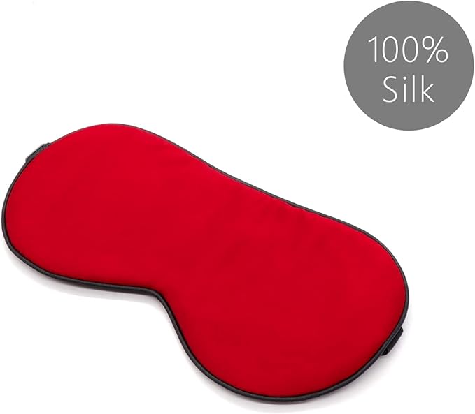 Silk Eye Mask for Men Women, Comfortable&Soft Sleep Mask with Adjustable Strap to Block Light, Ultimate Sleeping Aid/Blindfold,Super Smooth Eye Shade Cover