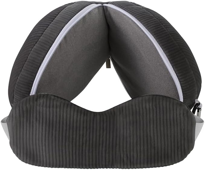 PENINSULA LOVE 2 in 1 Travel Pillow with Eye Mask Cotton Sleeping Neck Pillow for Airplane Portable Plane Travel Accessories