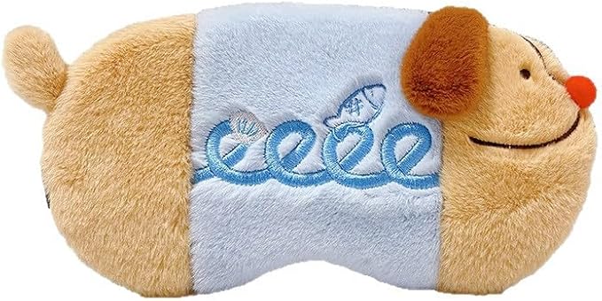 PERFECTSIGHT Sleep Eye Masks, Cute Sleep Eye Cover Lightweight Adjustable Eyeshade Mask Cover for Women Men Sleep Travel Nap, Fish Dachshund