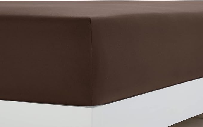 Clara Clark 1800 Premier Series 4pc Bed Sheet Set - King, Chocolate Brown