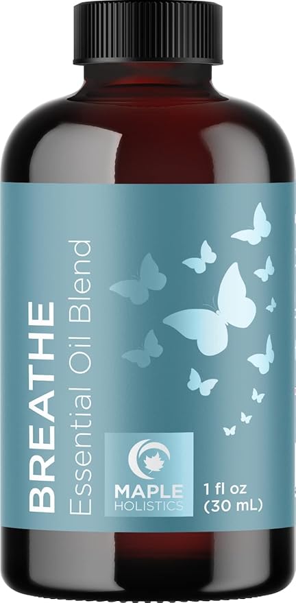 Protect and Breathe Essential Oils Set - Purifying Essential Oil Blends for Diffuser Aromatherapy and Baths - Relaxing Essential Oils for Diffusers for Home Ideal for Winter Wellness (1 Fl Oz Each)