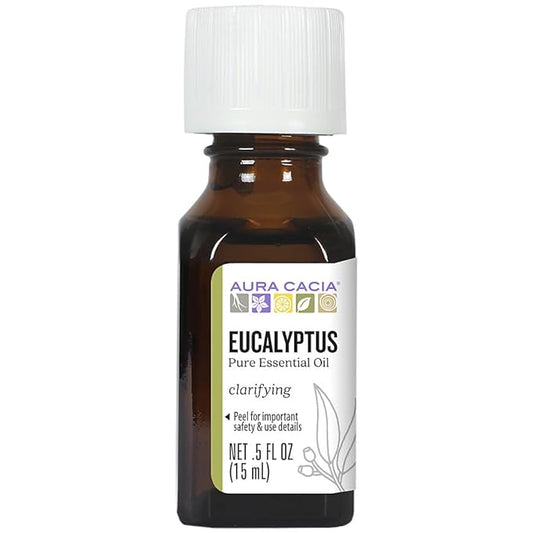 Aura Cacia 100% Pure Essential Oils - Eucalyptus - 0.5 oz