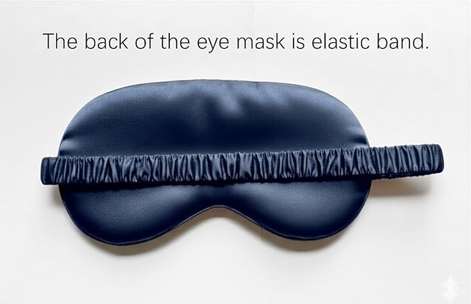 Silk Eye Mask for Sleeping - Satin Eye Cover with Silk Storage Bag Blue 3 Pcs Save 20%