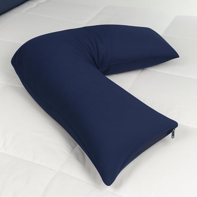 Contour Products L Pillow Case, Navy, Made Specifically for The Contour Products L-Shaped Body Pillow