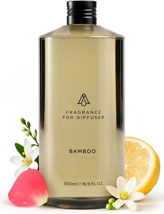 AromaPlan Hotel Scents Bamboo Air 16 Fl Oz (473ml), Home Luxury Aroma & Hotel Diffuser Oil- Hotel Diffuser Oil for Aromatherapy- USA Made, Bigger Bottle, Bolder Aroma & Longer Lasting
