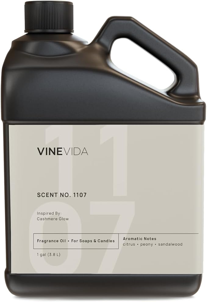 VINEVIDA [128oz] Cashmere Glow Fragrance Oil for Candle Making and Soap Making - Premium Candle Scents for Soy Candles