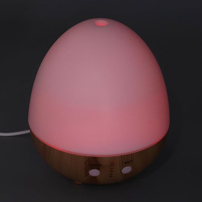 250ml Essential Oil Diffuser Automatic Shut Off 35db Low No USB Powered Wooden Humidifier with Night Light for Bedroom Automatic Shut Off Essential Oil Diffuser Adopts No Power