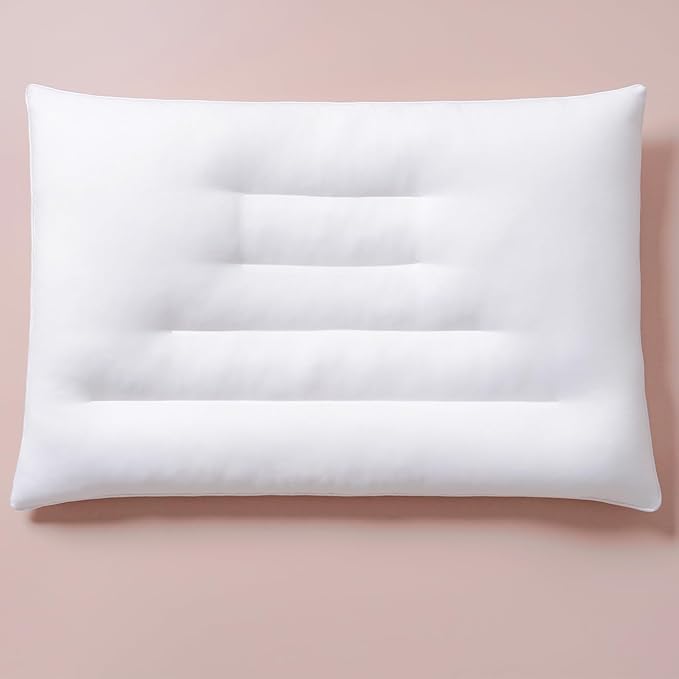 Pozino Flat Thin Pillows for Sleeping - King Size 1 Pack Slim Bed Pillows for Side Back Stomach Sleepers,2.5 inch Height Ultra Low Pillows,Down Alternative Filling