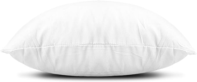 EDOW Throw Pillow Insert, Lightweight Soft Polyester Down Alternative Decorative Pillow, Sham Stuffer, Machine Washable. (White, 28x28)