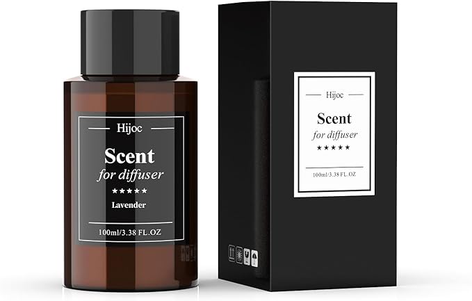 Lavender Essential Oils Aroma Waterless Diffuser Refill - Natural Relaxing Scent for Bedrooms & Hotel,Spa Atmosphere-100ml(3.4 fl.oz)
