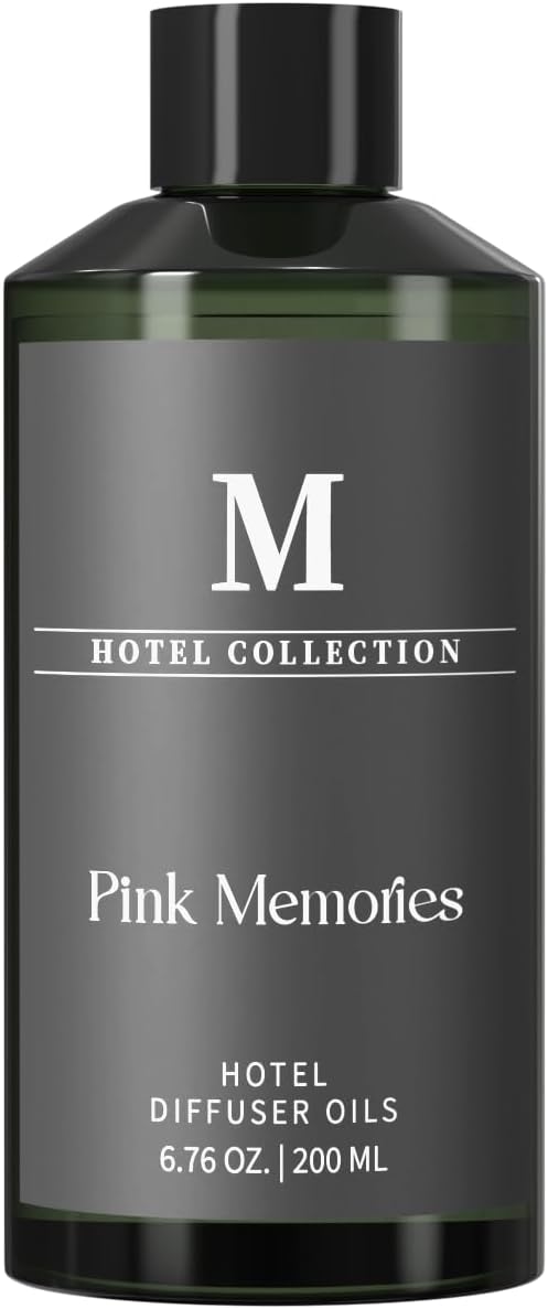 Hotel Collection Diffuser Oil-Pink Memories, 6.76 Fl Oz (200ml), Home Luxury Aroma & Hotel Fragrance Diffuser Oil- Essential Oils for Aromatherapy Bigger Bottle, Longer Lasting Aroma