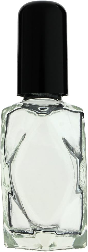 72-PIECE DIAMOND CUT 1/2 OZ 15ML EMPTY REFILLABLE CLEAR GLASS BOTTLES (Perfume, Essential Oils, Aromatherapy, Travel Kit)