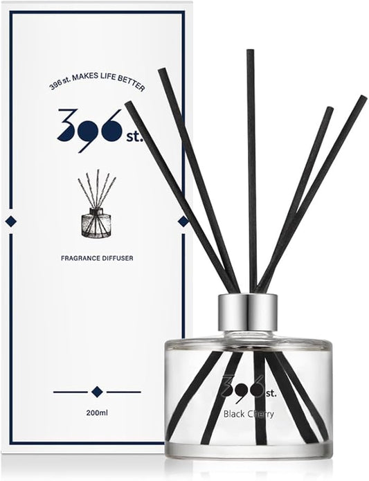 396 st. Reed Diffuser, Black Cherry, 200ml(6.7oz) / Reed Diffuser Sets, Home Fragrance, Scented Oils, Home & Bathroom Décor