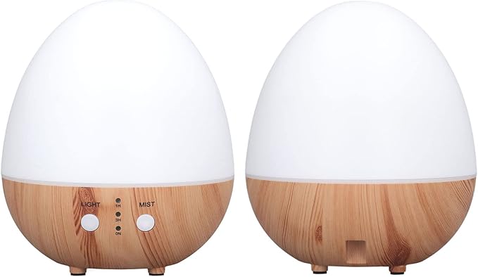 250ml Essential Oil Diffuser Automatic Shut Off 35db Low No USB Powered Wooden Humidifier with Night Light for Bedroom Automatic Shut Off Essential Oil Diffuser Adopts No Power