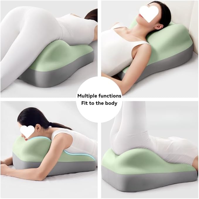 Butt Cushion for Couples Pregnant Women Enhanced Supporting Model Furniture Pillow Support Pillowcase Suitable for Home Use, Ideal for Sitting and Lying, Pillow Modern and Simple Style (Green)