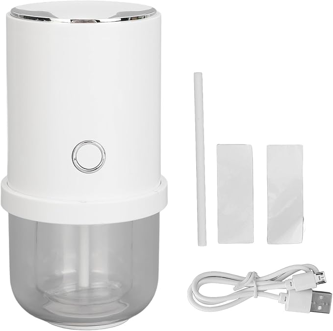 Smart Diffuser Essential Oil Mist Sprayer with Induction Night Light 55ml Capacity for Home Hotel Office White
