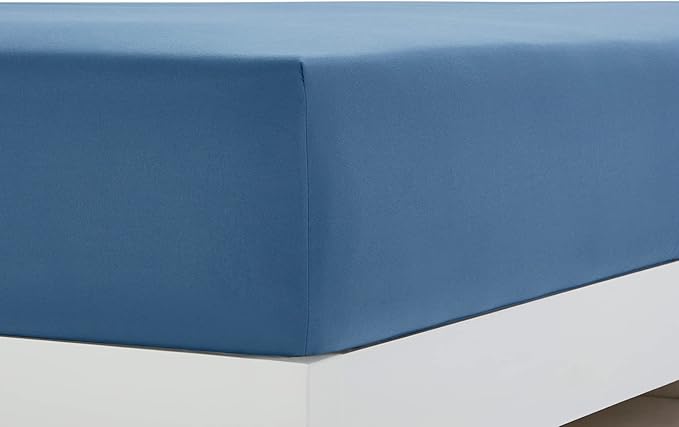 Clara Clark Bed Sheets, Premier 1800 Series 4 Piece Bed Sheet Set, Deep Pocket, Wrinkle, Fade, Stain Resistant, Luxury Soft Bedding Sheets & Pillowcases, California King, Blue Heaven