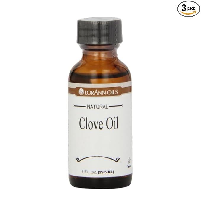 LorAnn Oils Super Strength Flavoring , Used For Candy Making, Flavoring Extracts, Baking, Hard Candy, & Flavor Oils - Bold, Natural Flavors 4X Stronger Than Extracts - Clove Leaf Oil, 3 Pack, 1 fl oz