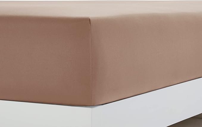 Clara Clark Bed Sheets, Premier 1800 Series 4 Piece Bed Sheet Set, Deep Pocket, Wrinkle, Fade, Stain Resistant, Luxury Soft Bedding Sheets & Pillowcases, Full, Taupe Sand