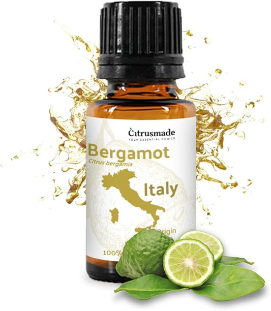 Bergamot Essential Oil - Direct from Citrusmade in Sicily- Pure Essential Oil for Diffusers and Aromatherapy | 100% Pure Therapeutic Grade (15ml)