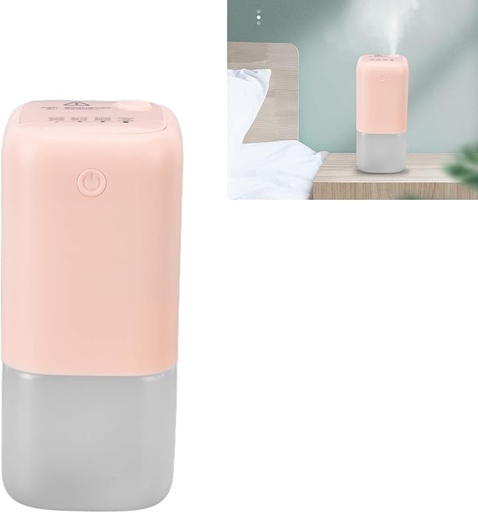 Essential Oil Diffuser Aromatherapy Humidifier 150ml, Automatic Fine Mist, Quiet Operation - Microporous Atomization Technology, Four Speed Modes, Ideal for Bedroom and Home (Pink)