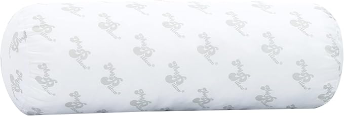 MyPillow Round, Neck and Cervical, Bolster Pillow, Made in USA, 6"x18", White