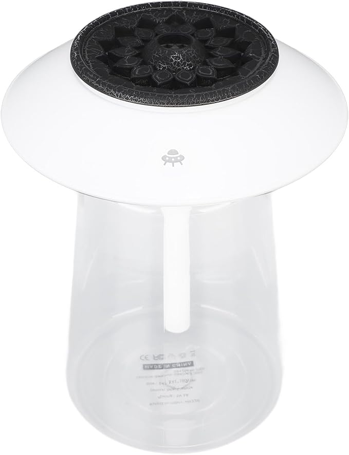 Mushroom Shape Humidifier Diffuser, 760ml Rechargeable Essential Oil Diffuser with Dual Mist Modes, Ultra Quiet Air Humidifier for Bedroom Office Home Decoration (White)