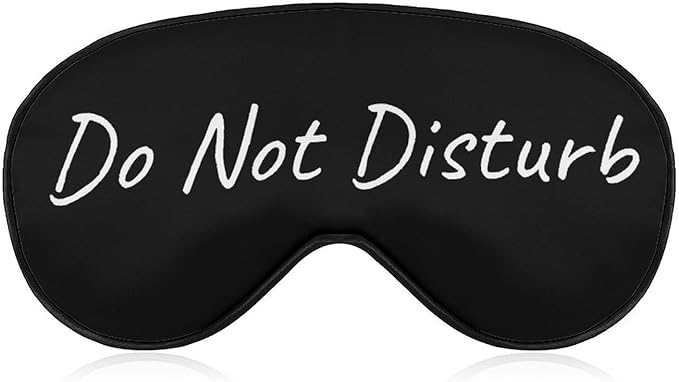 Do Not Disturb Eye Masks for Sleep Adjustable Funny Sleep Mask Soft Blackout Sleeping Eye Mask for Men Women Full Night's Sleep