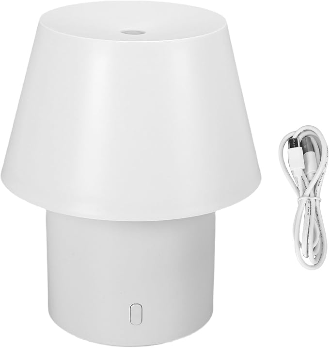 Zunate Essential Oil Diffuser Lamp, 160ml Aromatherapy Diffuser with Night Light, Quiet Ultrasonic for Home Office Bedroom, Auto ShutOff, White Flat Top Design (Flat Top)