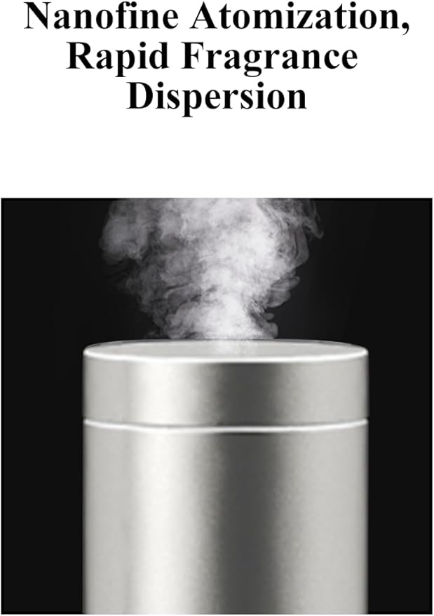 Smart Essential Oil Diffuser, 1500 Sq Ft Coverage, Cold Air Tech, Bluetooth App Control, Remote, Timer & Adjustable Mist, for Home Office Hotel - Black