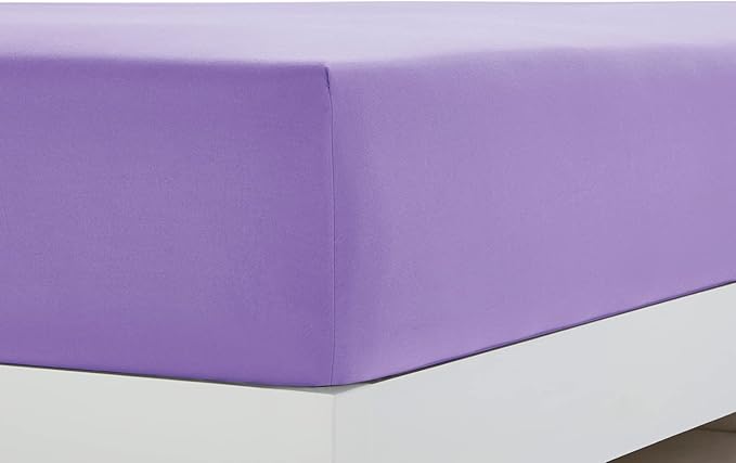 Clara Clark Bed Sheets, Premier 1800 Series 4 Piece Bed Sheet Set, Deep Pocket, Wrinkle, Fade, Stain Resistant, Luxury Soft Bedding Sheets & Pillowcases, Split King, Lavender