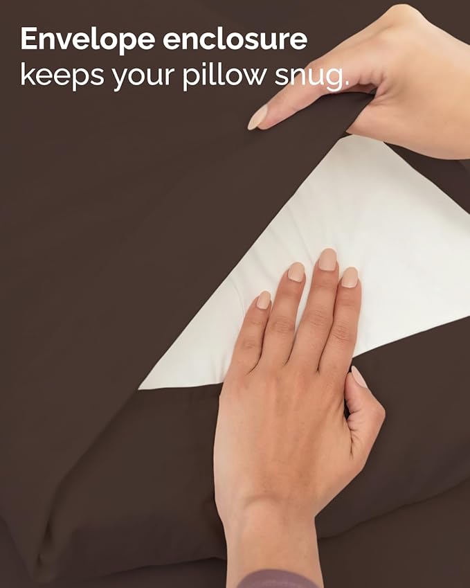 Twin 4 Piece Sheet Set - Comfy, Breathable & Cooling - Soft Hotel Luxury Bedding for Women, Men, Kids, Teens & Children - 1 Flat & 1 Fitted Sheet & 2 Pillowcases w/ Deep Pockets - Wrinkle Free - Brown