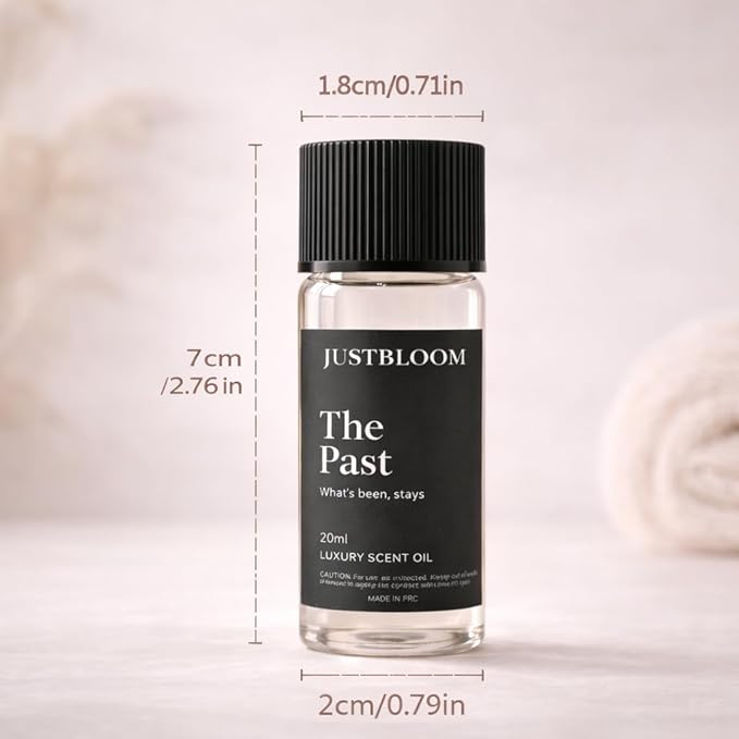 Hotel Essential Scent Diffuser Oil: 20ml Luxury Aroma Oil for Waterless Diffusers, Dry Soft Woody Scent for Home, Hotel, Office & Relaxation (20ml, The Past)