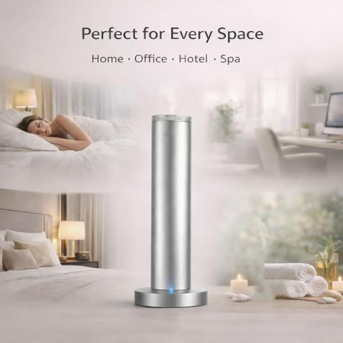Wireless Essential Oil Smart App & Remote Control, Covers Up to 4000 Sq Ft, Quiet Aroma Diffuser for Home, Hotel & Office, Up to 20H Runtime & Timer