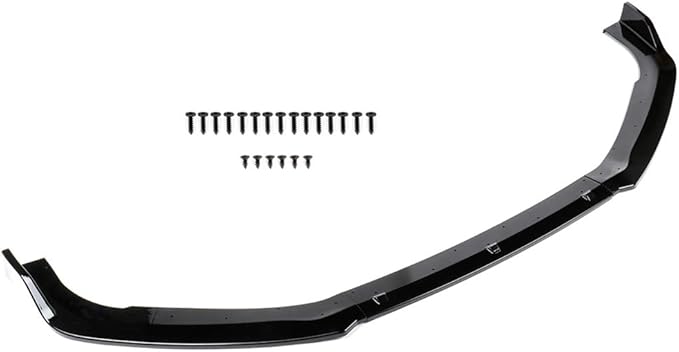 SCITOO Front Lip Spoiler Fits for 2018-2020 for Honda Accord Sedan Glossy Black Front Bumper Lip