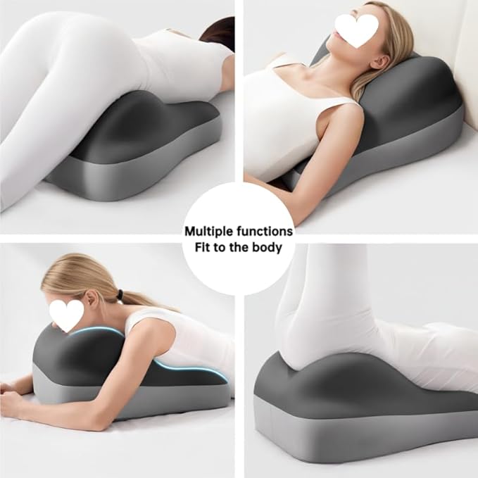 Butt Cushion for Couples Pregnant Women Enhanced Supporting Model Furniture Pillow Support Pillowcase Suitable for Home Use, Ideal for Sitting and Lying, Pillow Modern and Simple Style (Grey)
