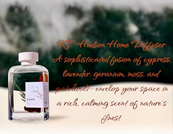 Luxury Reed Diffuser – Premium Essential Oil Diffuser for Home, Long-Lasting Asian Aroma, Elegant Aromatherapy Room Fragrance 6.8 fl oz (200 ml) (Misty Forest)