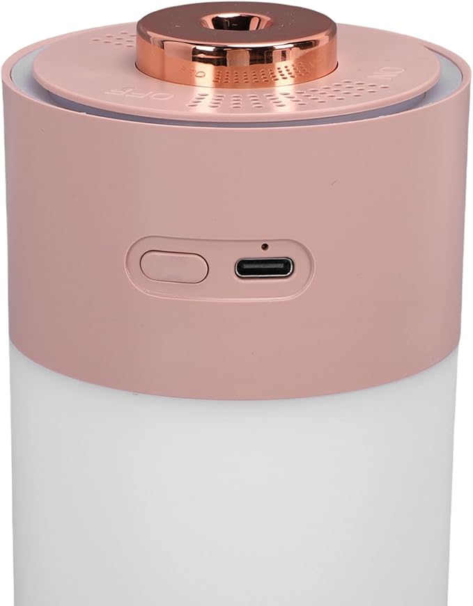 ASHATA 300ML Essential Oil Diffuser, Quiet Aromatherapy Diffuser Scent Humidifier with Ambient Light and Timer, for Room Bedrooms Office Home (Pink)