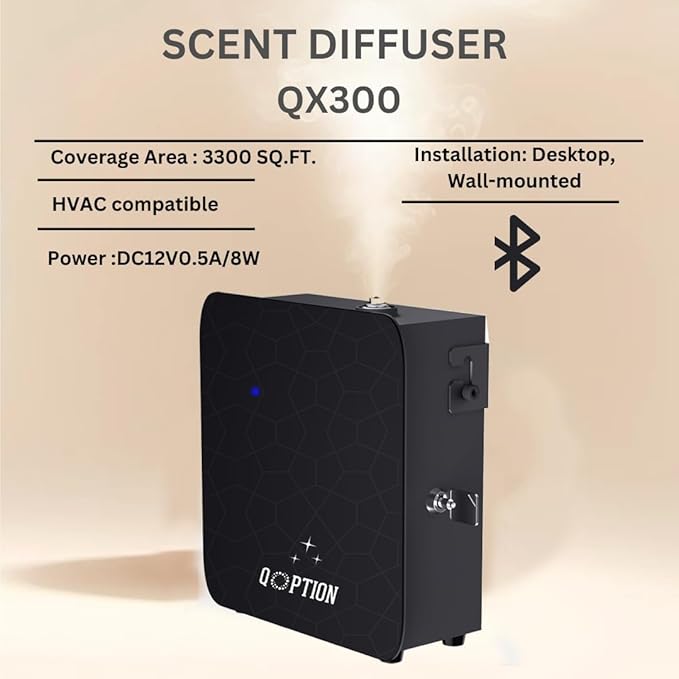 Ultimate HVAC Diffuser - Home Fragrance System - Scent Machine for Whole House - Commercial Diffuser Machine Coverage up to 3300sq ft - No Water Needed - Natural & Safe - Control Bluetooth (Black)