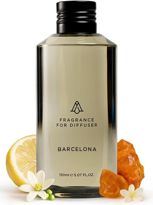 AromaPlan Hotel, Home Luxury Scents, Barcelona 5.07 Fl Oz (150ml) | Fragrance for Cold Air & Waterless Diffuser Oil | Home Luxury & Hotel Scent for Aromatherapy-USA Made,Bigger Bottle & Longer Lasting