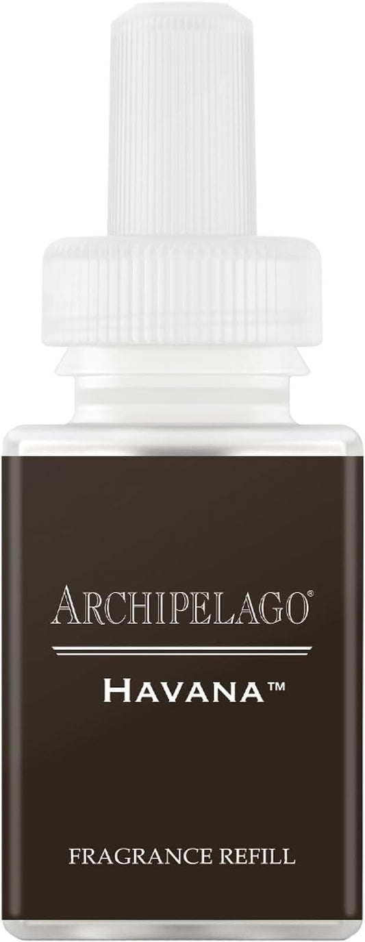 Archipelago Botanicals Pura Havana Smart Home Scent Refill, Air Diffuser Refill with Up to Six Weeks of Long-Lasting Fragrance per Refill, Clean Air Freshener for Home or Office, 0.33 Fl Oz