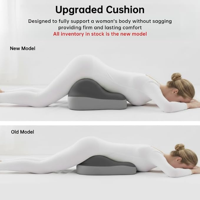 Butt Cushion for Couples Pregnant Women Enhanced Supporting Model Furniture Pillow Support Pillowcase Suitable for Home Use, Ideal for Sitting and Lying, Pillow Modern and Simple Style (Grey)