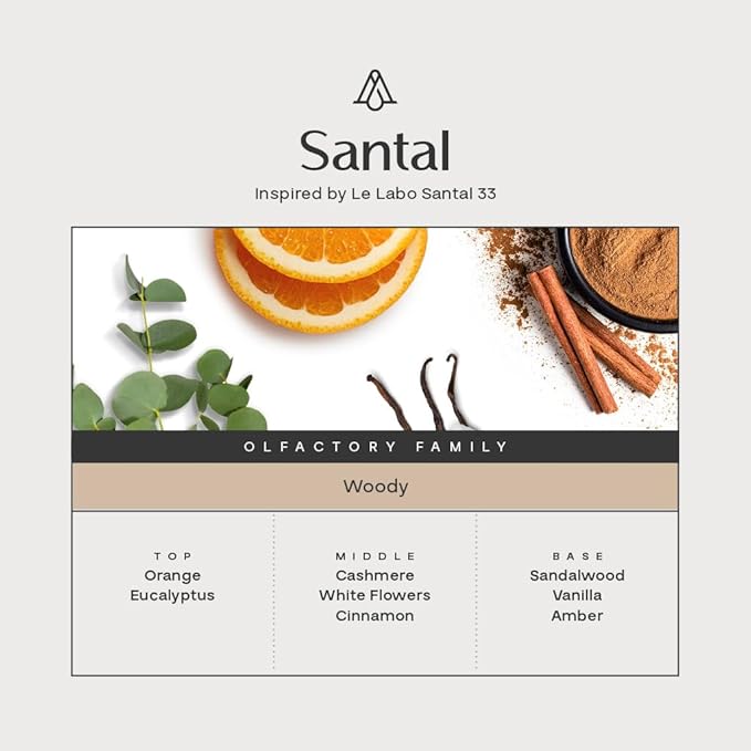 AromaPlan Hotel Scent Diffuser Oil, Santal 15 mL, 0.5 Fl.oz- Luxury Hotel Fragrance in Dropper Bottle for Aromatherapy -Hotel Essential Oil Fragrance Scent Diffuser Oil, USA Made