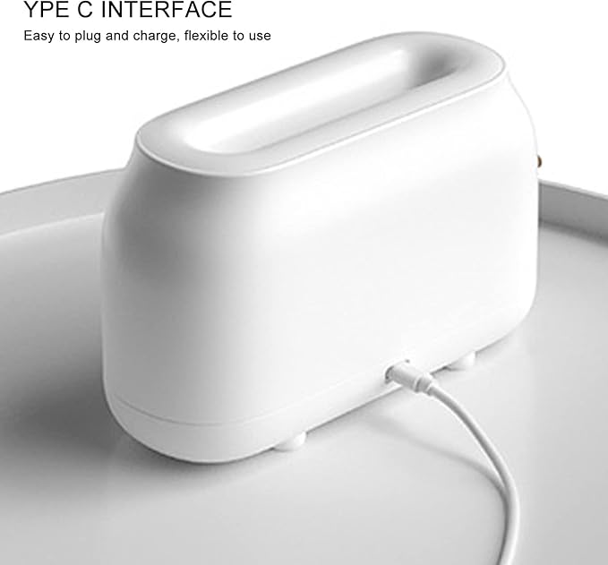 180ml Flame Humidifier Diffuser, USB Mist Humidifier with Realistic Flame Light Effect, Dual Mode Gradient Lighting, Ultra Quiet Operation for Bedroom Office Living Room Car, White