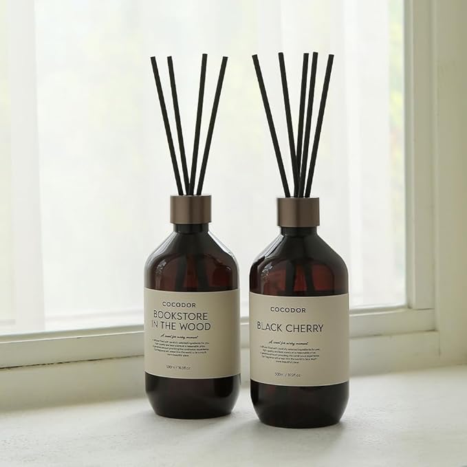 COCODOR Premium Reed Diffuser/Flower Garden /16.9oz /1 Pack/Large Capacity Fragrance Scent Oil Stick Diffuser Set for Bedroom Bathroom Home Décor