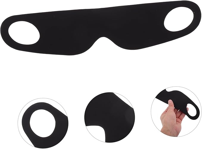Healeved Breathable Eye Mask for Sleeping Unisex Travel Sleep Mask with Elastic Ear Straps Comfortable Night Cover for Naps and Rest for Men and Women