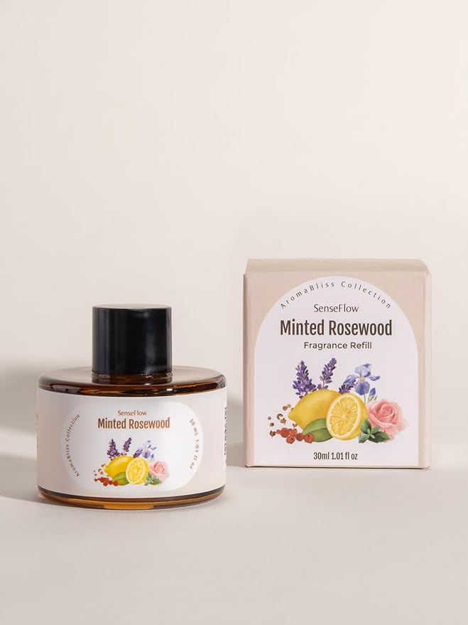Home Scent Refill for Space Fragrance Diffuser SF101/SF101S, Up to 120 Days of Premium Fragrance per Refill, Household Essential 1 Pack, Minted Rosewood