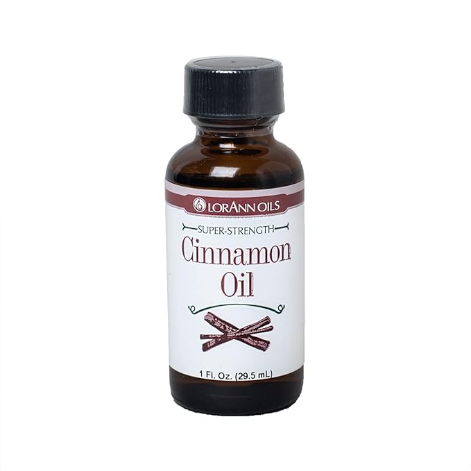 LorAnn Oils Super Strength Flavoring - Used For Candy Making, Flavoring Extracts, Baking, Hard Candy, and Flavor Oils - Bold, Natural Flavors 4X Stronger Than Extracts - Cinnamon Oil, 1 fl oz